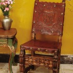 Spanish Leather Arm Chair